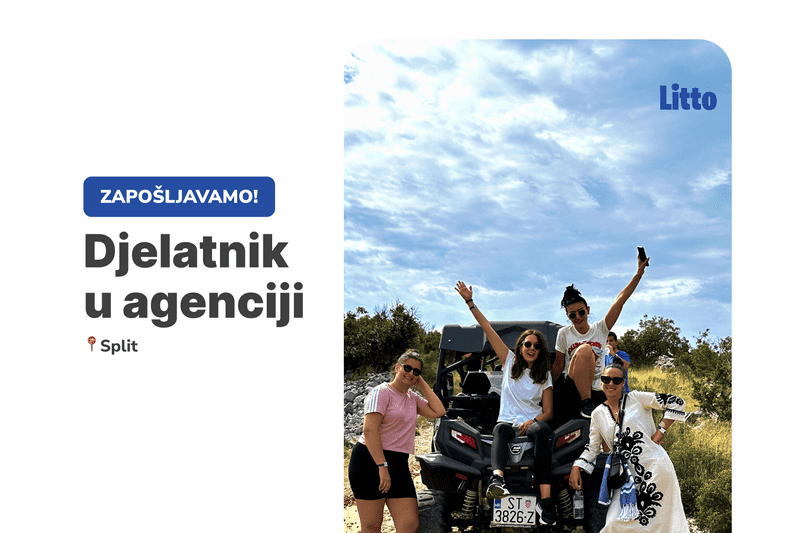 Zapošljavamo! Djelatnik u turističkoj agenciji (m/ž/nb)